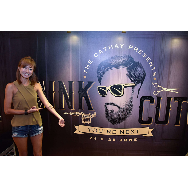 Cathay Ink & Cut Event Backdrop